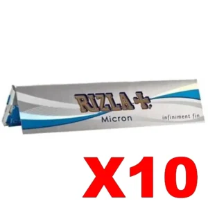 FEUILLES SLIM RIZLA+ MICRON X10