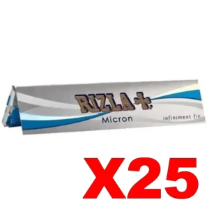FEUILLES SLIM RIZLA+ MICRON X25