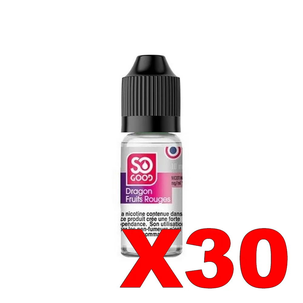E-LIQUIDE SO-GOOD 10ML 50-50 DRAGON FRUITS ROUGES X30 5 E LIQUIDE SO GOOD 10ML 50 50 DRAGON FRUITS ROUGES X30 Taux de nicotine 16