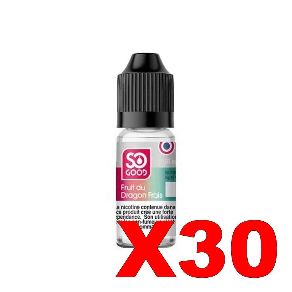 E-LIQUIDE SO-GOOD 10ML 50-50 FRUIT DU DRAGON FRAIS X30 5 E LIQUIDE SO GOOD 10ML 50 50 FRUIT DU DRAGON FRAIS X30 Taux de nicotine 16