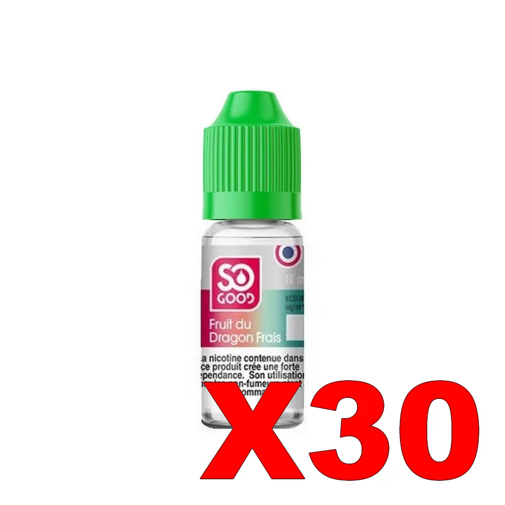E-LIQUIDE SO-GOOD 10ML 50-50 FRUIT DU DRAGON FRAIS X30 2 E LIQUIDE SO GOOD 10ML 50 50 FRUIT DU DRAGON FRAIS X30 Taux de nicotine 3