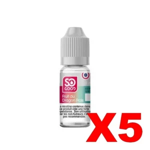 E LIQUIDE SO GOOD 10ML 50 50 FRUIT DU DRAGON FRAIS X5 Taux de nicotine 0