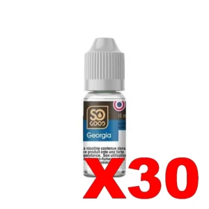 E LIQUIDE SO GOOD 10ML 50 50 GEORGIA X30 Taux de nicotine 0