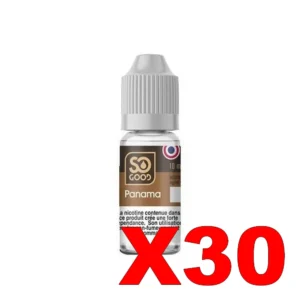 E LIQUIDE SO GOOD 10ML 50 50 PANAMA X30 Taux de nicotine 0