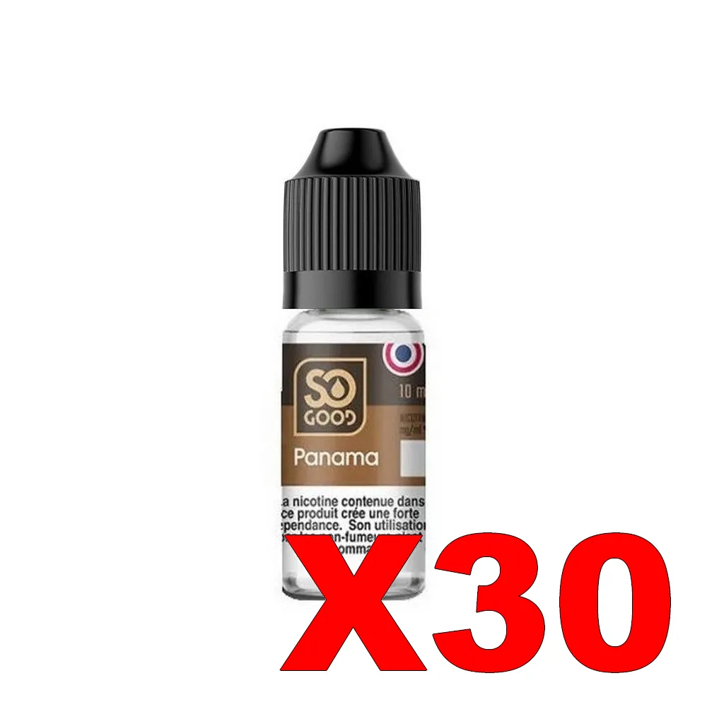 E-LIQUIDE SO-GOOD 10ML 50-50 PANAMA X30 5 E LIQUIDE SO GOOD 10ML 50 50 PANAMA X30 Taux de nicotine 16