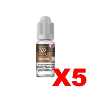 E LIQUIDE SO GOOD 10ML 50 50 PANAMA X5 Taux de nicotine 0