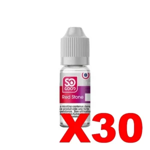 E LIQUIDE SO GOOD 10ML 50 50 REDSTONE X30 Taux de nicotine 0