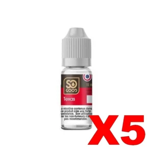 E LIQUIDE SO GOOD 10ML 50 50 TEXAS X5 Taux de nicotine 0