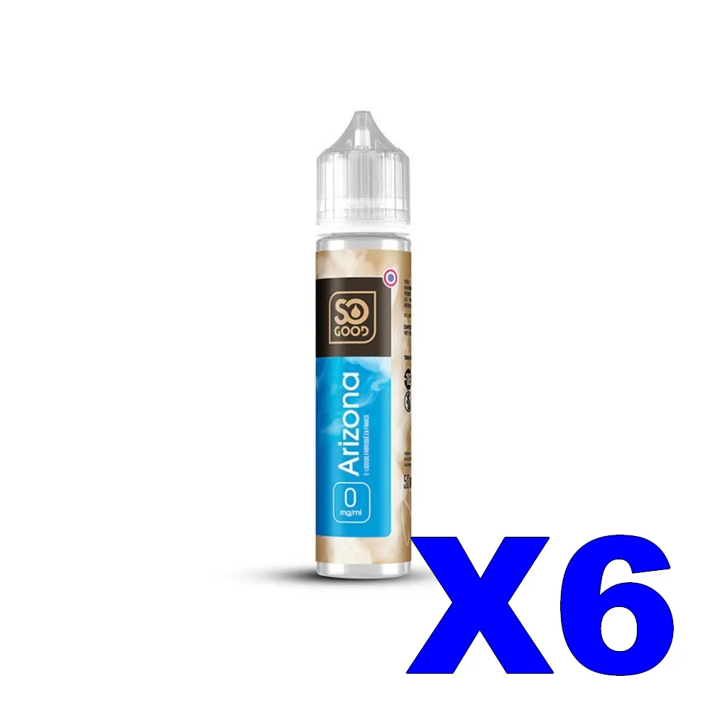 E LIQUIDE SO-GOOD 50ML ARIZONA X6 1 E LIQUIDE SO GOOD 50ML 50 50 ARIZONA X6 Taux de nicotine 0