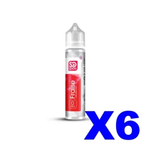 E LIQUIDE SO GOOD 50ML 50 50 FRAISE X6 Taux de nicotine 0