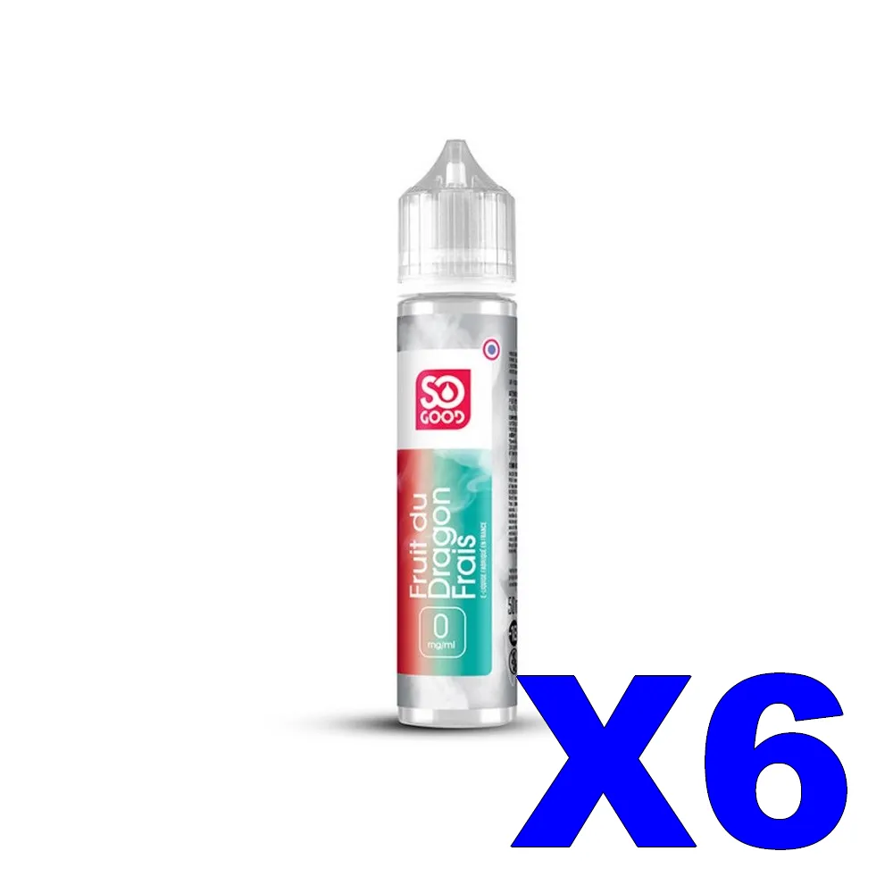 E LIQUIDE SO-GOOD 50ML FRUIT DU DRAGON FRAIS X6 1 E LIQUIDE SO GOOD 50ML 50 50 FRUIT DU DRAGON FRAIS X6 Taux de nicotine 0