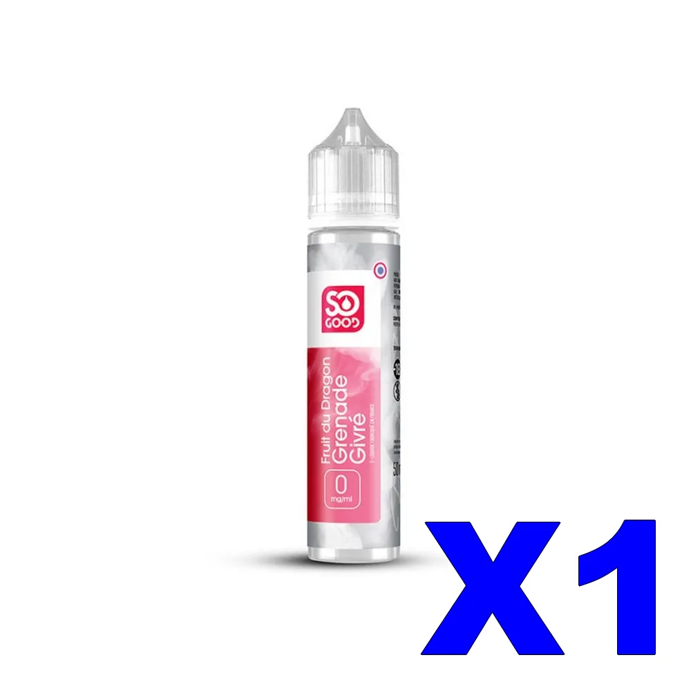E LIQUIDE SO-GOOD 50ML FRUIT DU DRAGON GRENADE FRAIS X1 1 E LIQUIDE SO GOOD 50ML 50 50 FRUIT DU DRAGON GRENADE GIVRE X1 Taux de nicotine 0