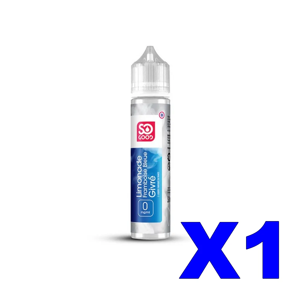 E LIQUIDE SO-GOOD 50ML LIMONADE FRAMBOISE GIVRE X1 1 E LIQUIDE SO GOOD 50ML 50 50 LIMONADE FRAMBOISE GIVRE X1 Taux de nicotine 0