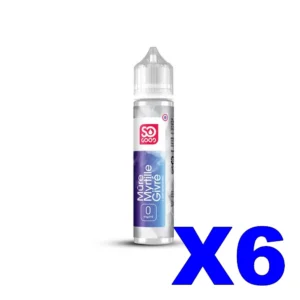 E LIQUIDE SO GOOD 50ML 50 50 MURE MYRTILLE GIVRE X6 Taux de nicotine 0
