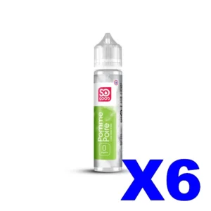 E LIQUIDE SO GOOD 50ML 50 50 POMME POIRE X6 Taux de nicotine 0