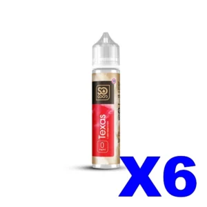 E LIQUIDE SO GOOD 50ML 50 50 TEXAS X6 Taux de nicotine 0