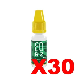 E LIQUIDE VAP NATION COLORZ 10ML 50 50 CLASSIC MENTHE X30 Taux de nicotine 0