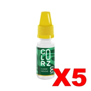 E LIQUIDE VAP NATION COLORZ 10ML 50 50 CLASSIC MENTHE X5 Taux de nicotine 0