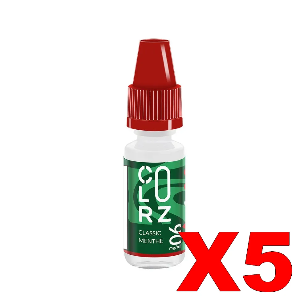 E-LIQUIDE VAP-NATION COLORZ 10ML 50-50 CLASSIC-MENTHE X5 3 E LIQUIDE VAP NATION COLORZ 10ML 50 50 CLASSIC MENTHE X5 Taux de nicotine 6
