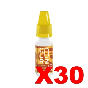 E LIQUIDE VAP NATION COLORZ 10ML 50 50 CREME VANILLE POP CORN X30 Taux de nicotine 0