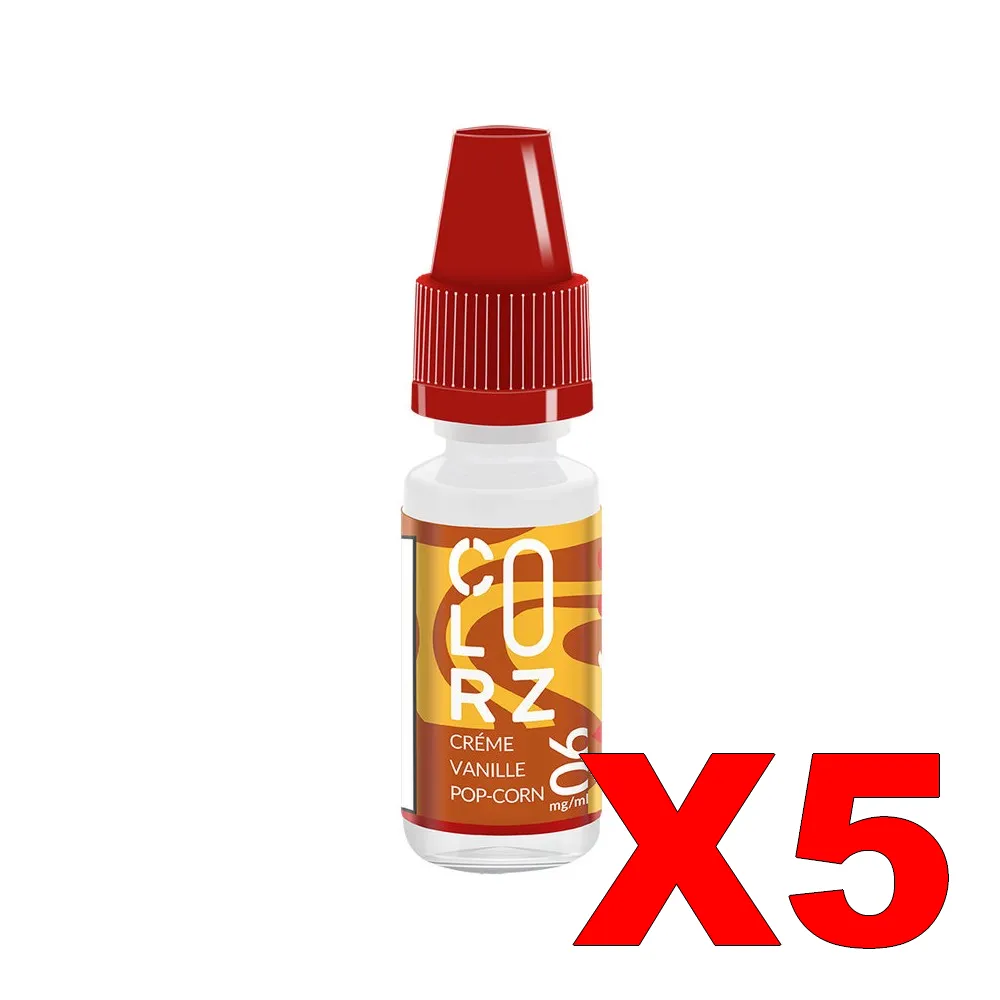E-LIQUIDE VAP-NATION COLORZ 10ML 50-50 CREME-VANILLE-POP CORN X5 3 E LIQUIDE VAP NATION COLORZ 10ML 50 50 CREME VANILLE POP CORN X5 Taux de nicotine 6
