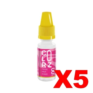 E LIQUIDE VAP NATION COLORZ 10ML 50 50 FRAISE MILK SHAKE X5 Taux de nicotine 0