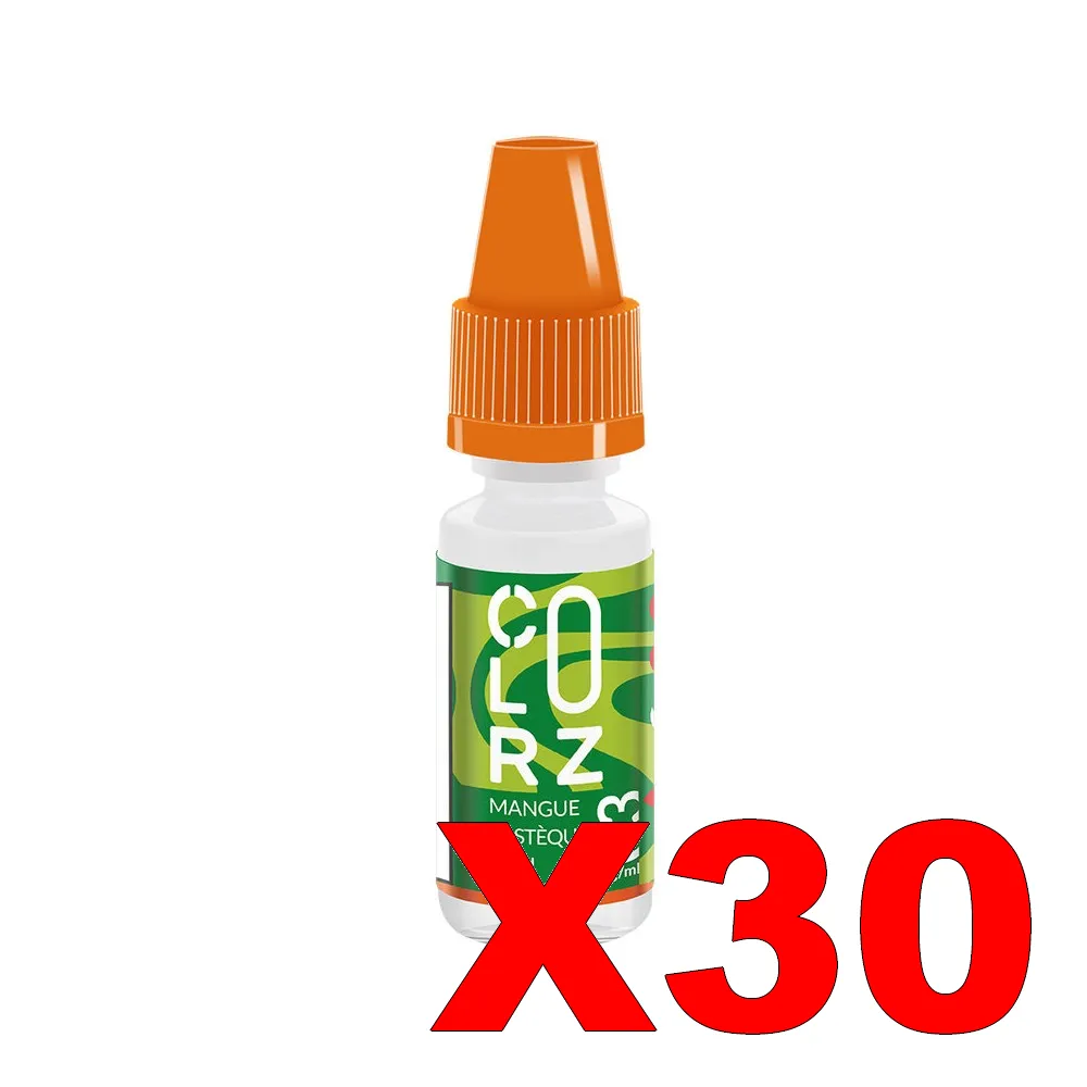 E LIQUIDE VAP NATION COLORZ 10ML 50 50 MANGUE PASTEQUE KIWI X30 Taux de nicotine 3