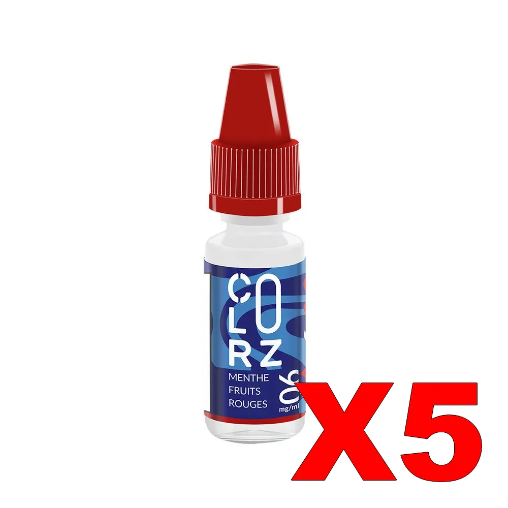 E-LIQUIDE VAP-NATION COLORZ 10ML 50-50 MENTHE-FRUITS-ROUGES X5 3 E LIQUIDE VAP NATION COLORZ 10ML 50 50 MENTHE FRUITS ROUGES X5 Taux de nicotine 6