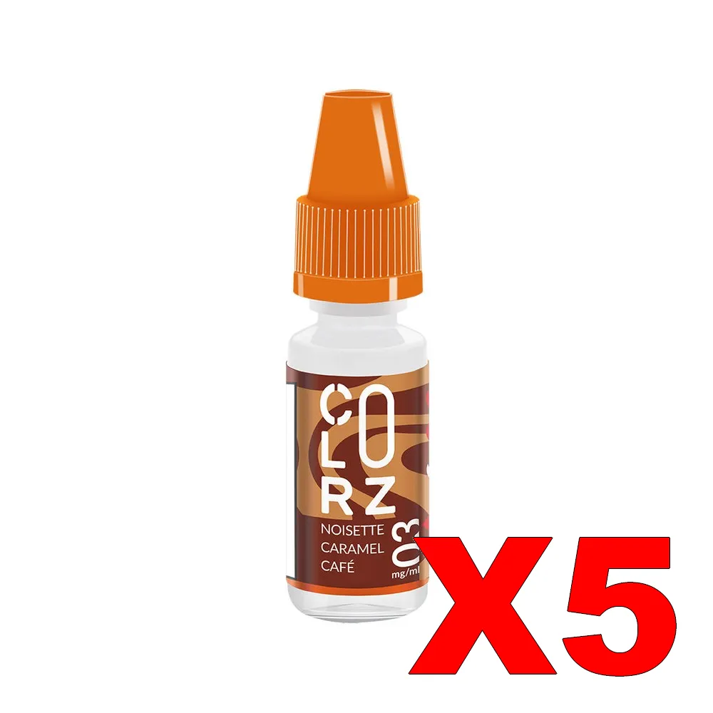E-LIQUIDE VAP-NATION COLORZ 10ML 50-50 NOISETTE-CARAMEL-CAFE X5 2 E LIQUIDE VAP NATION COLORZ 10ML 50 50 NOISETTE CARAMEL CAFE X5 Taux de nicotine 3