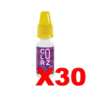 E LIQUIDE VAP NATION COLORZ 10ML 50 50 RAISIN MENTHE CASSIS X30 Taux de nicotine 0