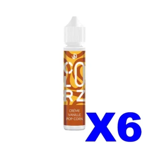 E LIQUIDE VAP NATION COLORZ 50ML 50 50 CREME VANILLE POP CORN X6 Taux de nicotine 0