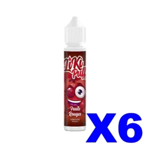 E LIQUIDE VAP NATION LIKIPUFF 50ML 50 50 FRUITS ROUGES X6 Taux de nicotine 0