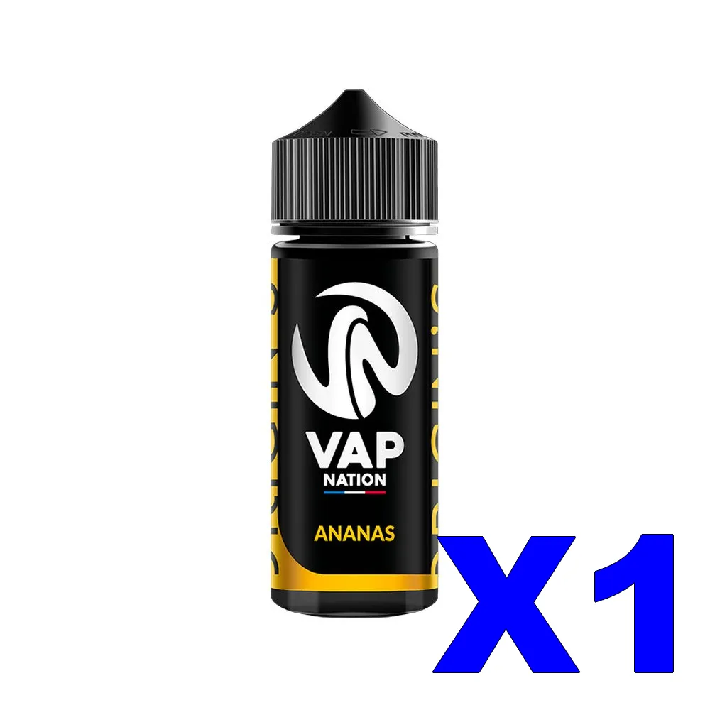 E-LIQUIDE VAP-NATION ORIGINS 100ML 50-50 ANANAS X1 Taux-de-nicotine-0 1 E LIQUIDE VAP NATION ORIGINS 100ML 50 50 ANANAS X1 Taux de nicotine 0