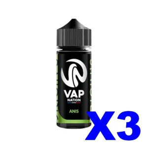 E LIQUIDE VAP NATION ORIGINS 100ML 50 50 ANIS X3 Taux de nicotine 0