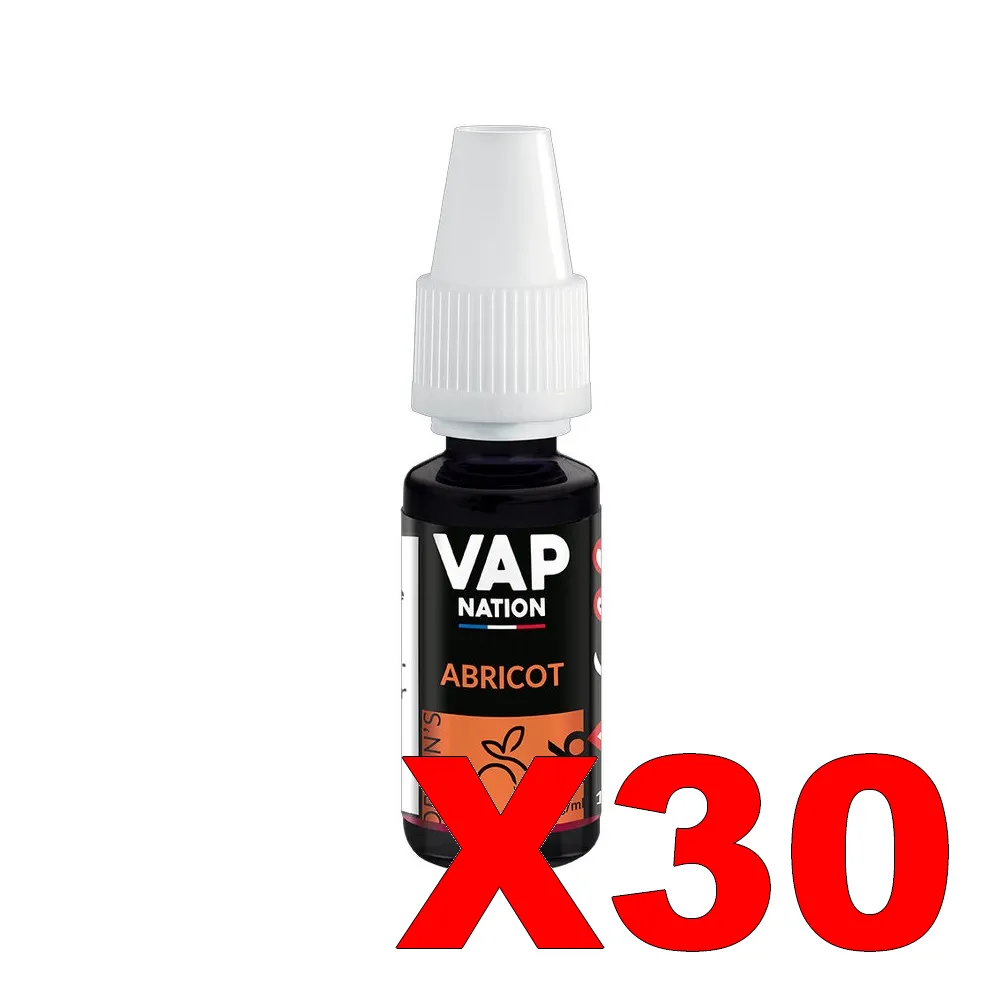 E-LIQUIDE VAP-NATION ORIGINS 10ML 50-50 ABRICOT X30 5 E LIQUIDE VAP NATION ORIGINS 10ML 50 50 ABRICOT X30 Taux de nicotine 16