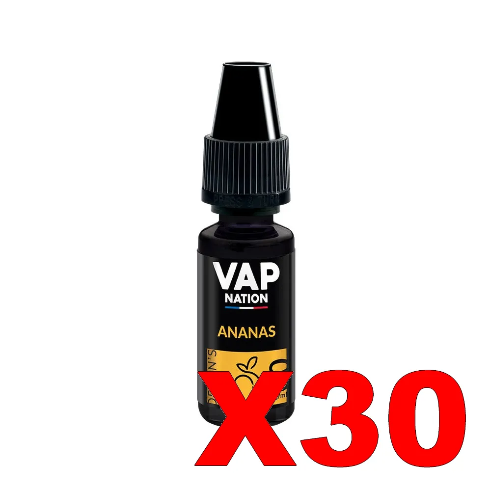 E-LIQUIDE VAP-NATION ORIGINS 10ML 50-50 ANANAS X30 1 E LIQUIDE VAP NATION ORIGINS 10ML 50 50 ANANAS X30 Taux de nicotine 0