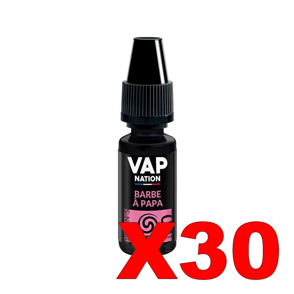 E-LIQUIDE VAP-NATION ORIGINS 10ML 50-50 BARBE-A-PAPA X30 1 E LIQUIDE VAP NATION ORIGINS 10ML 50 50 BARBE A PAPA X30 Taux de nicotine 0