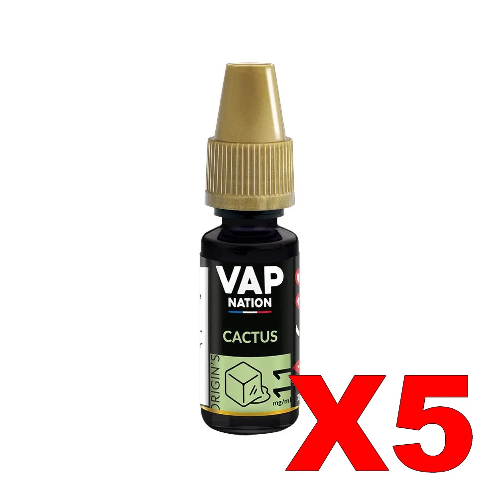 E-LIQUIDE VAP-NATION ORIGINS 10ML 50-50 CACTUS X5 4 E LIQUIDE VAP NATION ORIGINS 10ML 50 50 CACTUS X5 Taux de nicotine 11