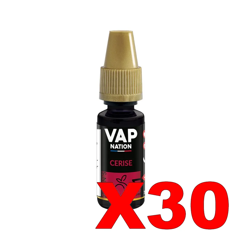 E-LIQUIDE VAP-NATION ORIGINS 10ML 50-50 CERISE X30 4 E LIQUIDE VAP NATION ORIGINS 10ML 50 50 CERISE X30 Taux de nicotine 11
