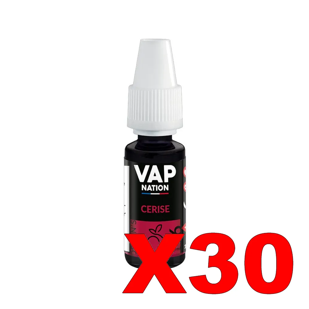 E-LIQUIDE VAP-NATION ORIGINS 10ML 50-50 CERISE X30 5 E LIQUIDE VAP NATION ORIGINS 10ML 50 50 CERISE X30 Taux de nicotine 16