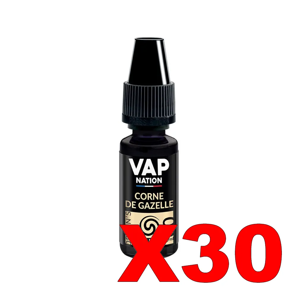 E-LIQUIDE VAP-NATION ORIGINS 10ML 50-50 CORNE-DE-GAZELLE X30 1 E LIQUIDE VAP NATION ORIGINS 10ML 50 50 CORNE DE GAZELLE X30 Taux de nicotine 0