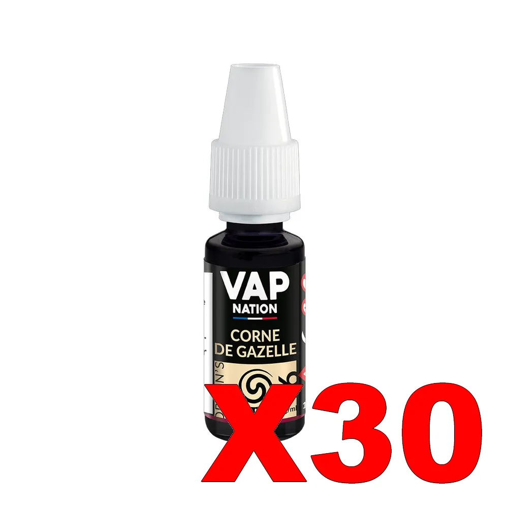 E-LIQUIDE VAP-NATION ORIGINS 10ML 50-50 CORNE-DE-GAZELLE X30 5 E LIQUIDE VAP NATION ORIGINS 10ML 50 50 CORNE DE GAZELLE X30 Taux de nicotine 16