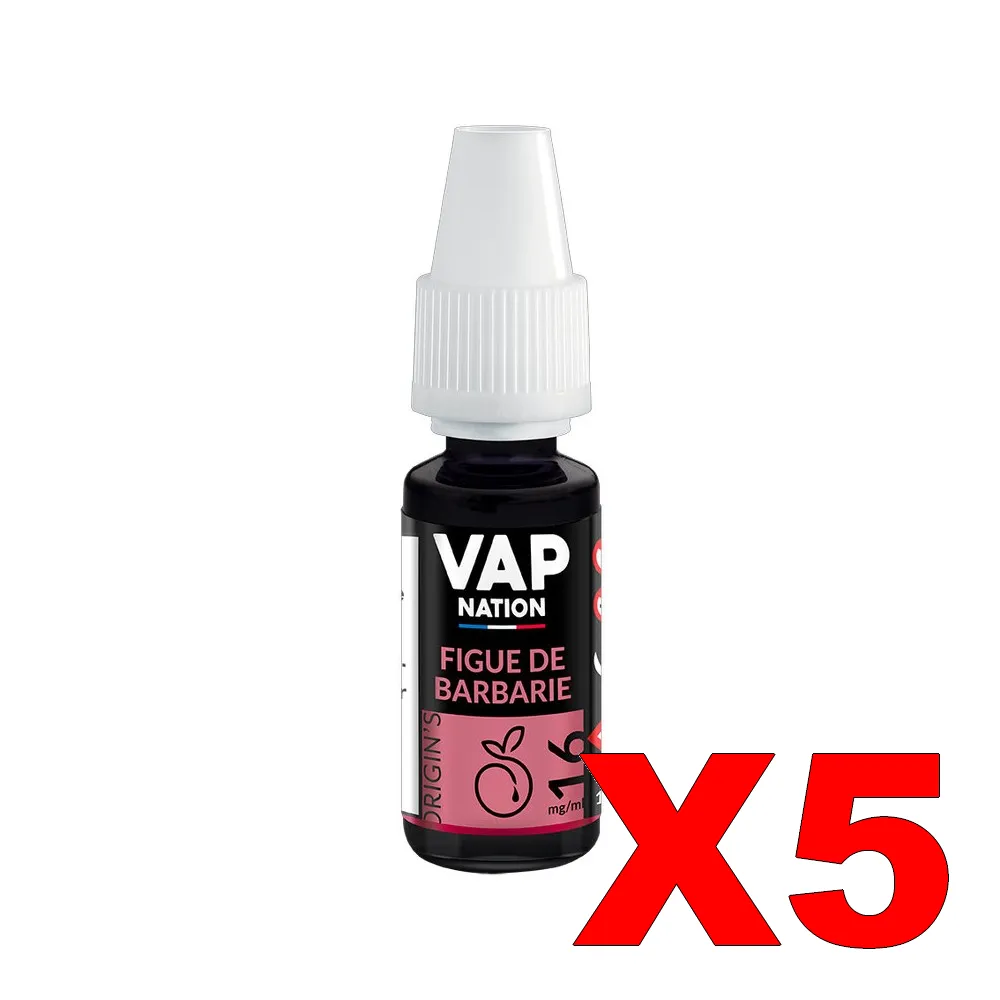 E-LIQUIDE VAP-NATION ORIGINS 10ML 50-50 FIGUE-DE-BARBARIE X5 5 E LIQUIDE VAP NATION ORIGINS 10ML 50 50 FIGUE DE BARBARIE X5 Taux de nicotine 16