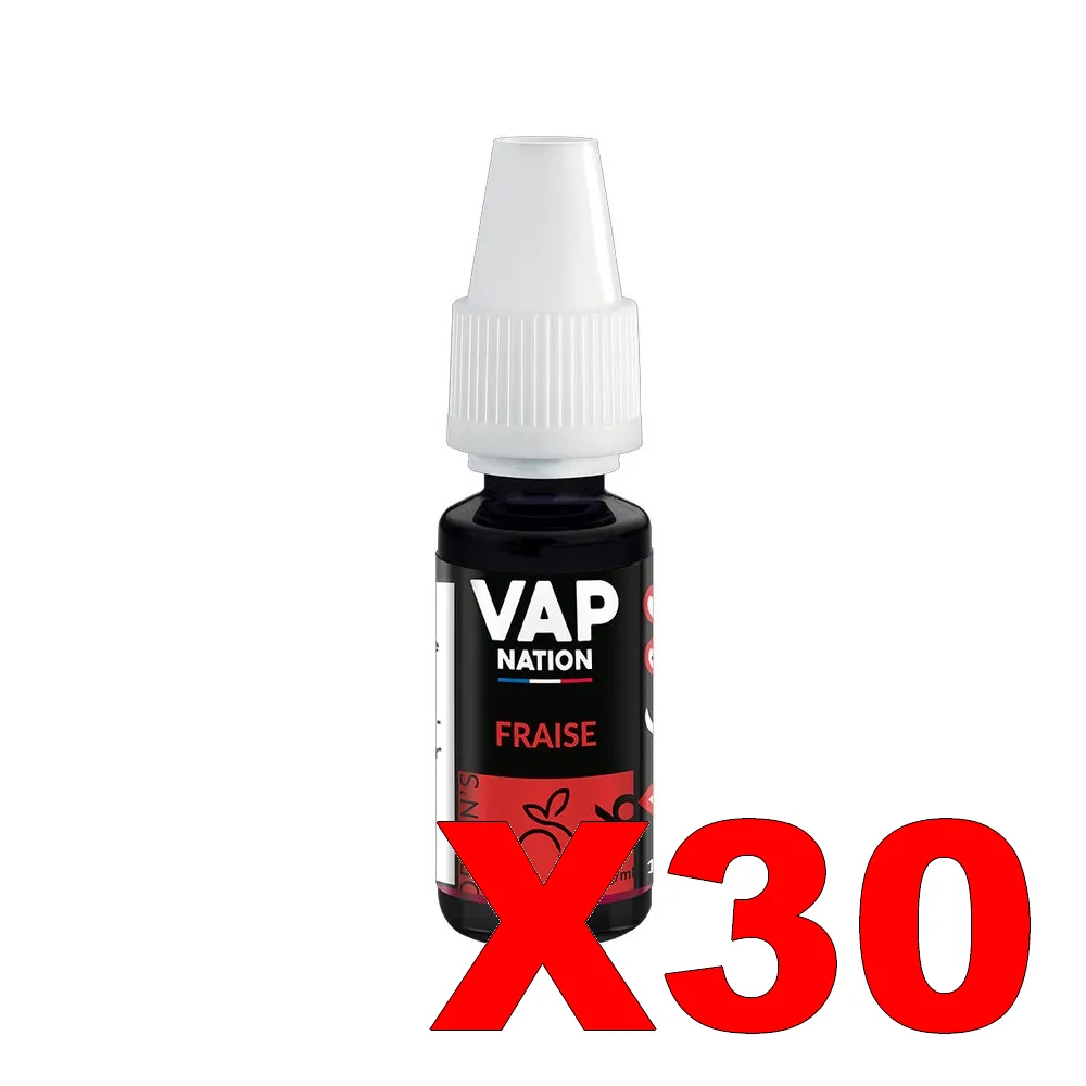 E-LIQUIDE VAP-NATION ORIGINS 10ML 50-50 FRAISE X30 5 E LIQUIDE VAP NATION ORIGINS 10ML 50 50 FRAISE X30 Taux de nicotine 16