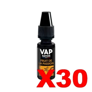 E LIQUIDE VAP NATION ORIGINS 10ML 50 50 FRUIT DE LA PASSION X30 Taux de nicotine 0