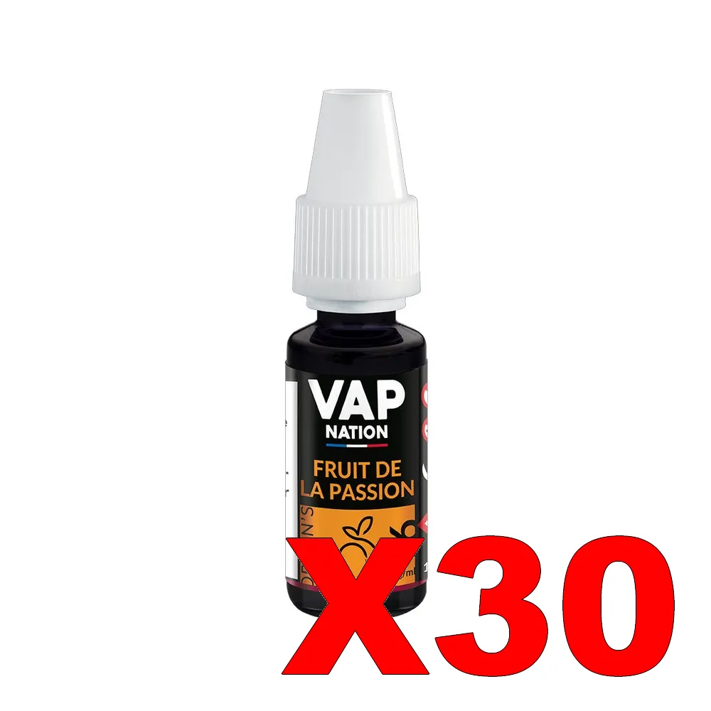 E-LIQUIDE VAP-NATION ORIGINS 10ML 50-50 FRUIT-DE-LA-PASSION X30 5 E LIQUIDE VAP NATION ORIGINS 10ML 50 50 FRUIT DE LA PASSION X30 Taux de nicotine 16