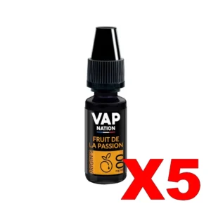 E LIQUIDE VAP NATION ORIGINS 10ML 50 50 FRUIT DE LA PASSION X5 Taux de nicotine 0