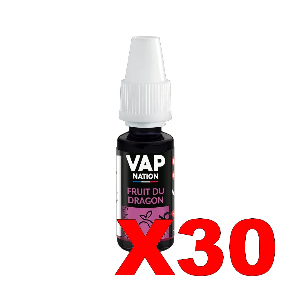 E-LIQUIDE VAP-NATION ORIGINS 10ML 50-50 FRUIT-DU-DRAGON X30 5 E LIQUIDE VAP NATION ORIGINS 10ML 50 50 FRUIT DU DRAGON X30 Taux de nicotine 16