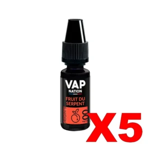 E LIQUIDE VAP NATION ORIGINS 10ML 50 50 FRUIT DU SERPENT X5 Taux de nicotine 0