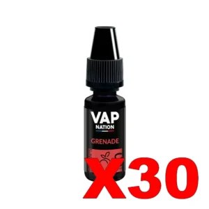E LIQUIDE VAP NATION ORIGINS 10ML 50 50 GRENADE X30 Taux de nicotine 0